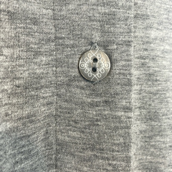 Soft Surroundings Gray Collared Long Sleeve Button Up Shirt. Size Large. - Picture 4 of 12